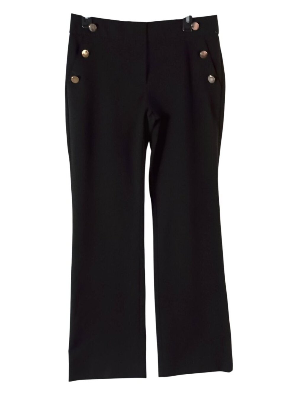Ann Taylor LOFT Marisa Mariner Pants Womens Size 6 Black Mid Rise Career Dress